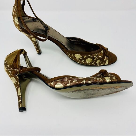 J. Crew - Patterned Peep Toe Heels (8) - Picture 8 of 9